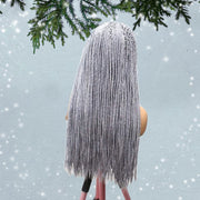 Knotless Box Braids Wig- Grey - Medium- 56cm $200 Knotless Braids QualityHairByLawlar (6607997567062)