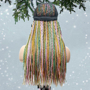 Knotless Lace Frontal Box Braids Wig- Rainbow Glam - Medium- 56cm $200 Knotless Braids QualityHairByLawlar (6693567561814)