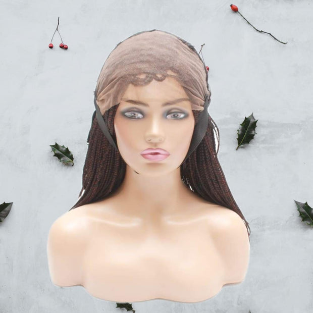 Lace Frontal Box Braids Style Braided Wig- Feathers - Medium - 56cm $200 Box Braids QualityHairByLawlar (5012767506518)