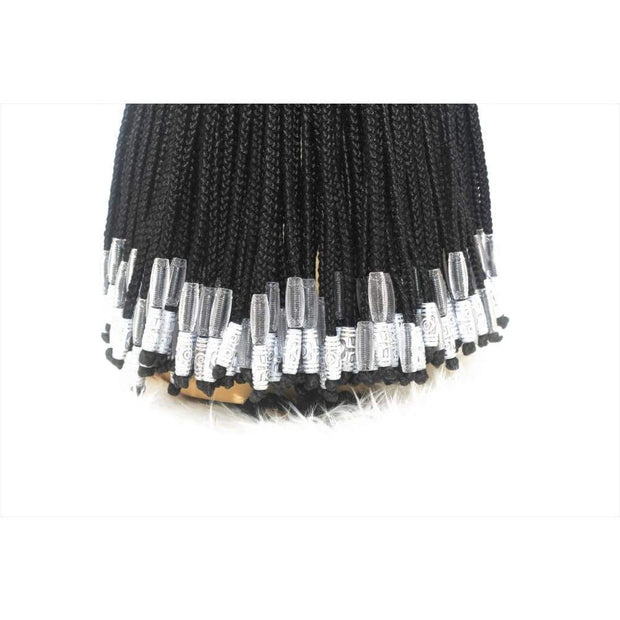 Lace Frontal Cornrow Braided Wig With Beads - $148.75 Ghana Weave QualityHairByLawlar (4429809418326)