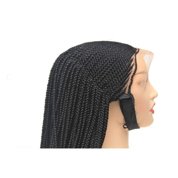 Lace Frontal Cornrow Braided Wig With Beads - $148.75 Ghana Weave QualityHairByLawlar (4429809418326)