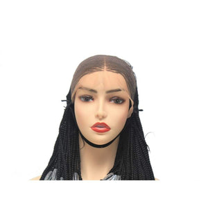 Lace Frontal Cornrow Braided Wig With Beads - $148.75 Ghana Weave QualityHairByLawlar (4429809418326)