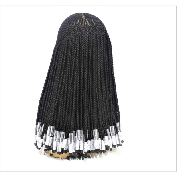 Lace Frontal Cornrow Braided Wig With Beads - $148.75 Ghana Weave QualityHairByLawlar (4429809418326)