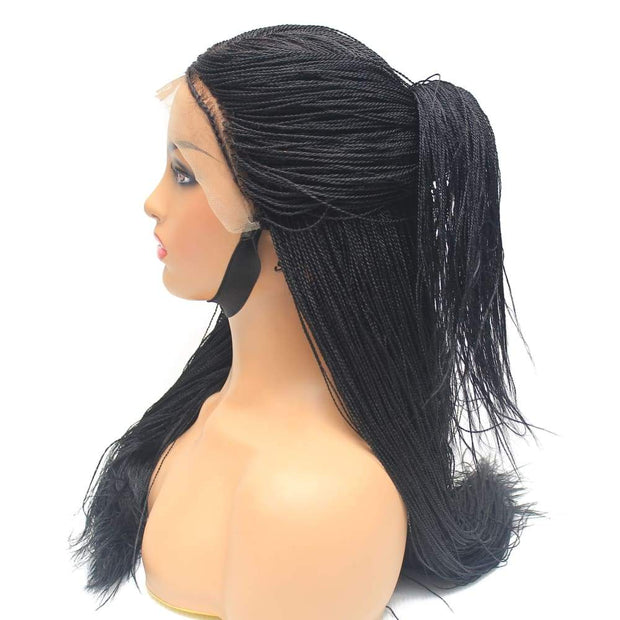 Micro Twist Fully Hand Braided Lace Wig (1) - $220 Micro Twists QualityHairByLawlar (4441690603606)
