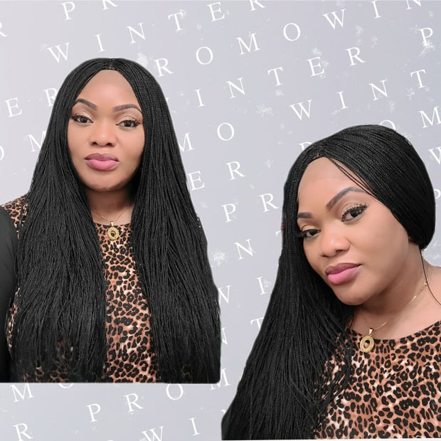 Micro Twist Fully Hand Braided Lace Wig (1) - $220 Micro Twists QualityHairByLawlar (4441690603606)