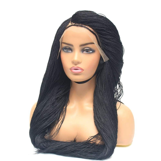 Micro Twist Fully Hand Braided Lace Wig (1) - $220 Micro Twists QualityHairByLawlar (4441690603606)