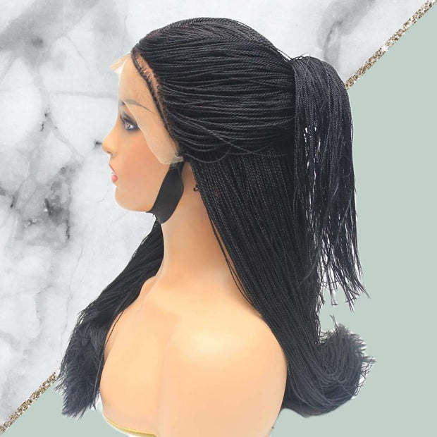 Micro Twist Fully Hand Braided Lace Wig (1) - Medium- 56cm $220 Micro Twists QualityHairByLawlar (4441690603606)