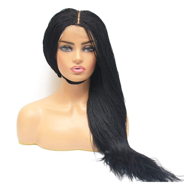 Micro Twist Fully Hand Braided Lace Wig (1) - $220 Micro Twists QualityHairByLawlar (4441690603606)
