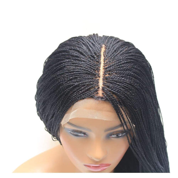 Micro Twist Fully Hand Braided Lace Wig (1) - $220 Micro Twists QualityHairByLawlar (4441690603606)