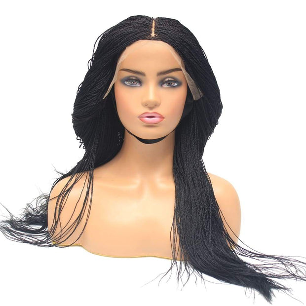 Micro Twist Fully Hand Braided Lace Wig (1) - Medium- 56cm $220 Micro Twists QualityHairByLawlar (4441690603606)
