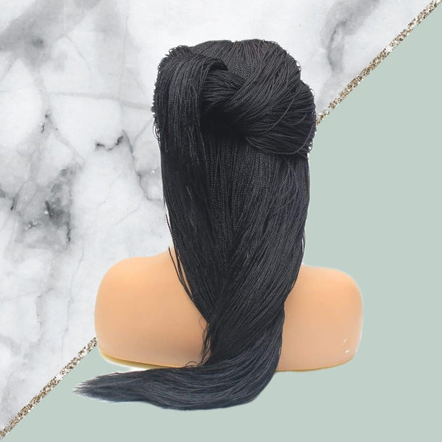 Micro Twist Fully Hand Braided Lace Wig (1) - Medium- 56cm $220 Micro Twists QualityHairByLawlar (4441690603606)