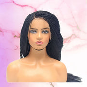 Micro Twist Fully Hand Braided Lace Wig (1B) - Medium- 56cm $220 Micro Twists QualityHairByLawlar (8293668806)