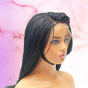 Micro Twist Fully Hand Braided Lace Wig (1B) - Medium- 56cm $220 Micro Twists QualityHairByLawlar (8293668806)