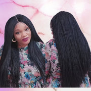 Micro Twist Fully Hand Braided Lace Wig (1B) - Medium- 56cm $220 Micro Twists QualityHairByLawlar (8293668806)