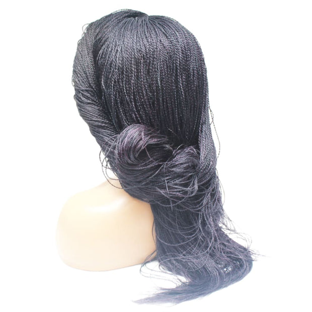 Micro Twist Fully Hand Braided Lace Wig (1/Purple) (8294576518)
