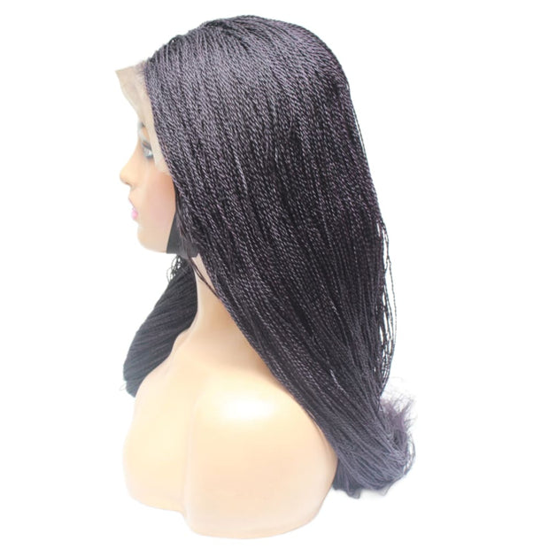 Micro Twist Fully Hand Braided Lace Wig (1/Purple) (8294576518)