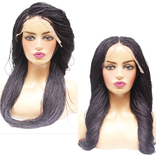 Micro Twist Fully Hand Braided Lace Wig (1/Purple) (8294576518)