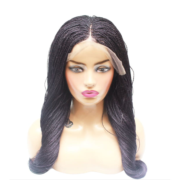 Micro Twist Fully Hand Braided Lace Wig (1/Purple) (8294576518)