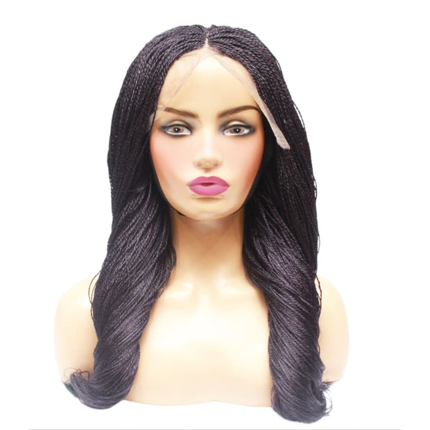 Micro Twist Fully Hand Braided Lace Wig (1/Purple) (8294576518)