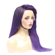 Micro Twist Fully Hand Braided Lace Wig (Purple) (4826692091990)