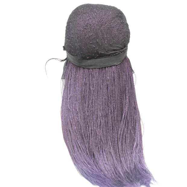 Micro Twist Fully Hand Braided Lace Wig (Purple) (4826692091990)