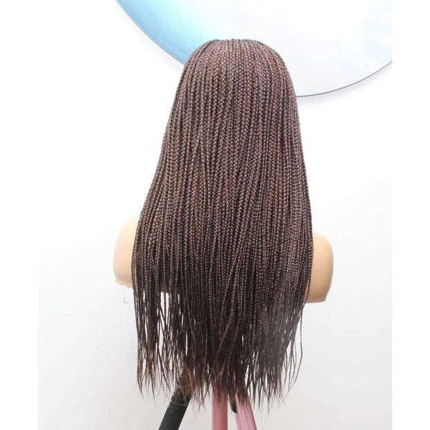 Mid Part Lace Closure Braided Wig- 33 - Medium - 56cm $175 Ghana Weave QualityHairByLawlar (4631423352918)