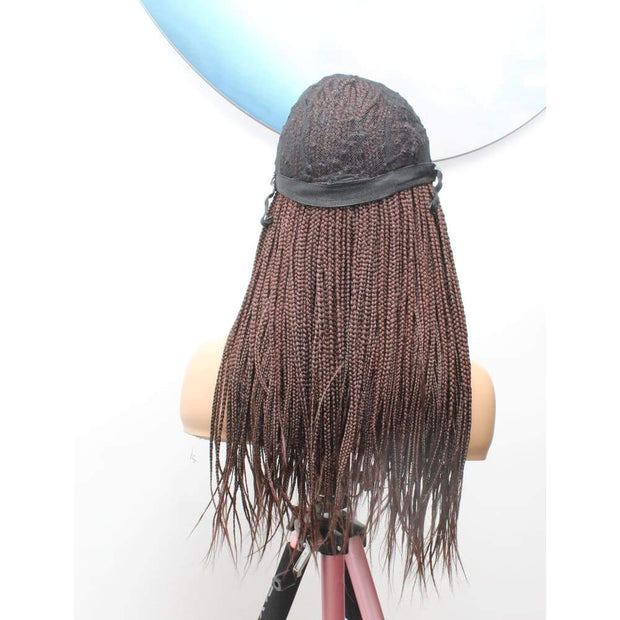Mid Part Lace Closure Braided Wig- 33 - Medium - 56cm $175 Ghana Weave QualityHairByLawlar (4631423352918)
