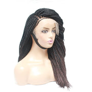 Ombre Box Braids Fully Hand Braided Lace Frontal Wig (#1/ #33) - Medium - 56cm $200 Box Braids QualityHairByLawlar (6679582376022)