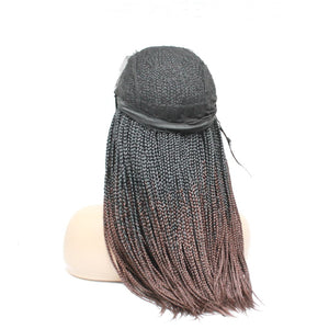 Ombre Box Braids Fully Hand Braided Lace Frontal Wig (#1/ #33) - Medium - 56cm $200 Box Braids QualityHairByLawlar (6679582376022)