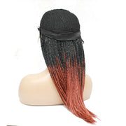 Ombre Box Braids Fully Hand Braided Lace Frontal Wig (#1/ #350) - Medium - 56cm $200 Box Braids QualityHairByLawlar (6795374493782)