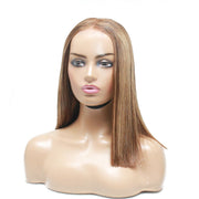 Pre-Made Balayage Blunt Cut Human Hair Lace Wig - Medium - 56cm $290 Lace Front Wig QualityHairByLawlar (6741474771030)