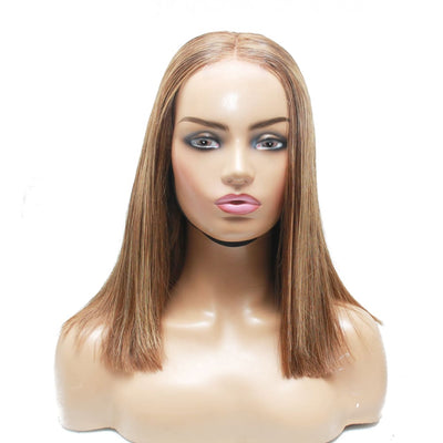 Pre-Made Balayage Blunt Cut Human Hair Lace Wig - Medium - 56cm $290 Lace Front Wig QualityHairByLawlar (6741474771030)