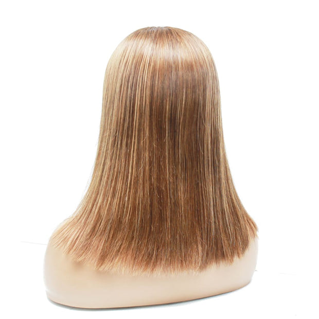 Pre-Made Balayage Blunt Cut Human Hair Lace Wig - Medium - 56cm $290 Lace Front Wig QualityHairByLawlar (6741474771030)