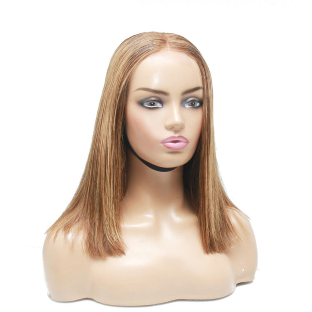 Pre-Made Balayage Blunt Cut Human Hair Lace Wig - Medium - 56cm $290 Lace Front Wig QualityHairByLawlar (6741474771030)