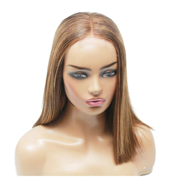 Pre-Made Balayage Blunt Cut Human Hair Lace Wig - Medium - 56cm $290 Lace Front Wig QualityHairByLawlar (6741474771030)