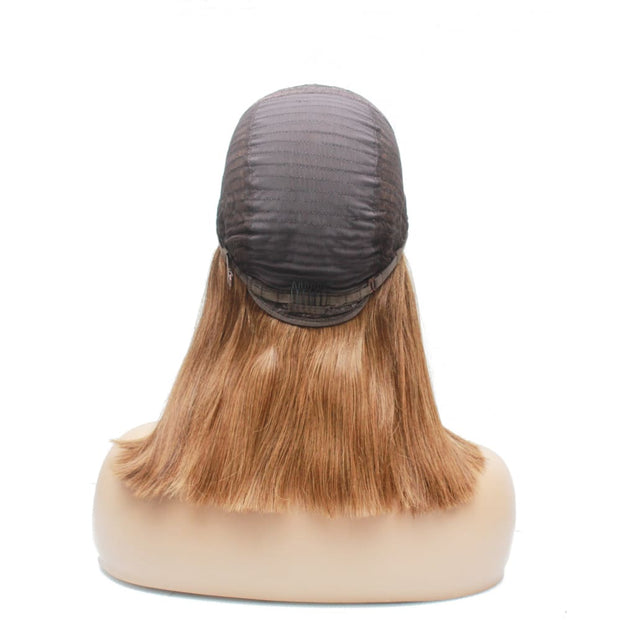 Pre-Made Balayage Blunt Cut Human Hair Lace Wig - Medium - 56cm $290 Lace Front Wig QualityHairByLawlar (6741474771030)