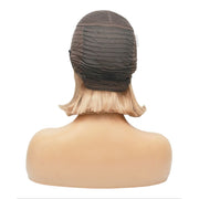Pre-Made Dirty Blonde Human Hair Lace Wig (8058620182837)