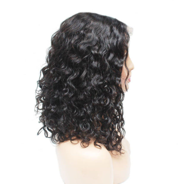 Pre-Made Water Wavy Human Hair Lace Closure Wig - $265 Pre Made Human Hair Wig QualityHairByLawlar (6748169896022)