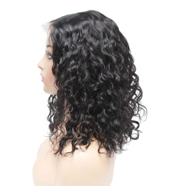 Pre-Made Water Wavy Human Hair Lace Closure Wig - $265 Pre Made Human Hair Wig QualityHairByLawlar (6748169896022)