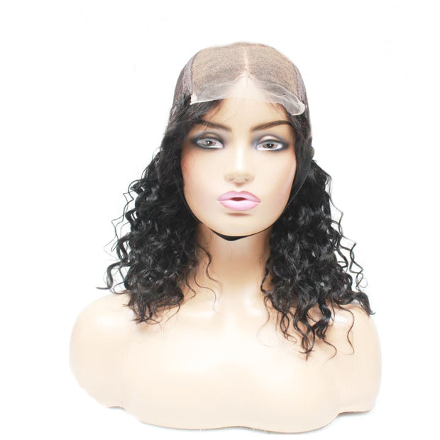 Pre-Made Water Wavy Human Hair Lace Closure Wig - $265 Pre Made Human Hair Wig QualityHairByLawlar (6748169896022)