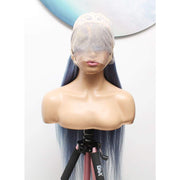 Raw Hair- Indonesian Silky Straight Human Hair Lace Frontal Wig- Shark Blue - $1,850 Lace Front Wig QualityHairByLawlar (6562796175446)