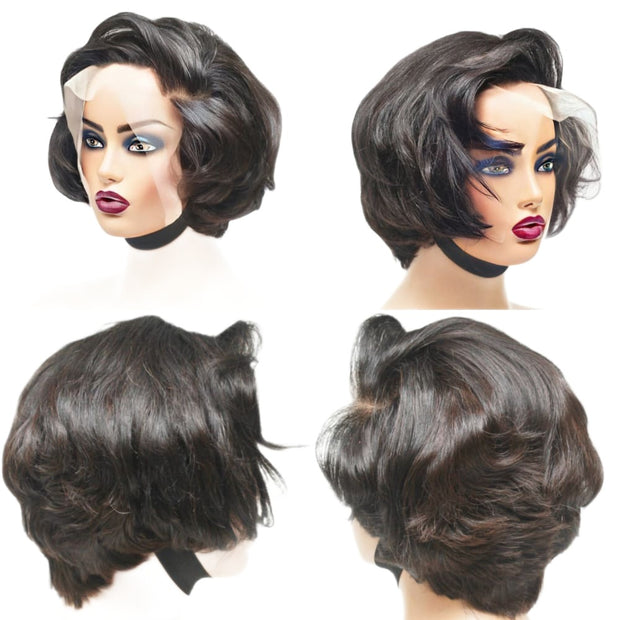 Raw Hair -Vietnamese Human Hair Cropped Lace Frontal Wig (8112893428021)