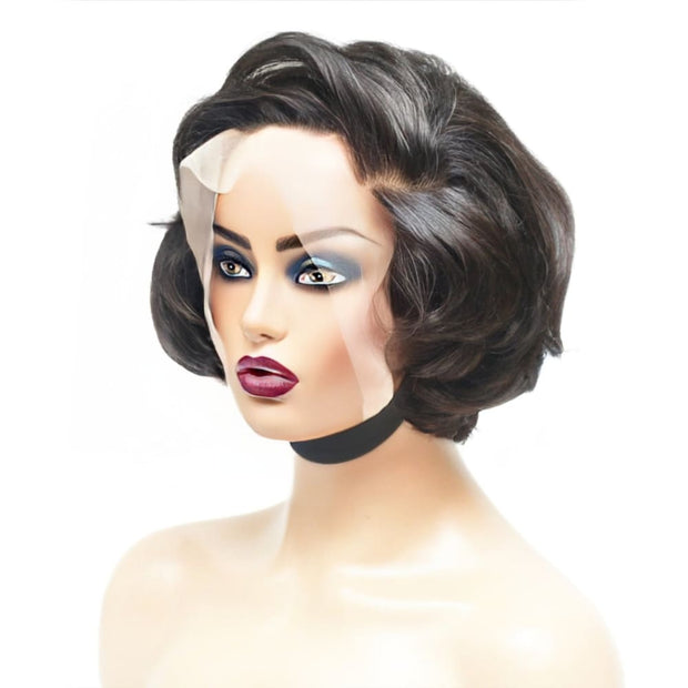 Raw Hair -Vietnamese Human Hair Cropped Lace Frontal Wig (8112893428021)