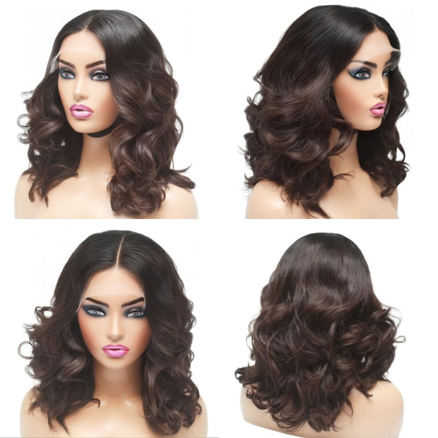 Raw Hair - Vietnamese Natural Wavy Ombre Lace Front Wig (8099752116533)