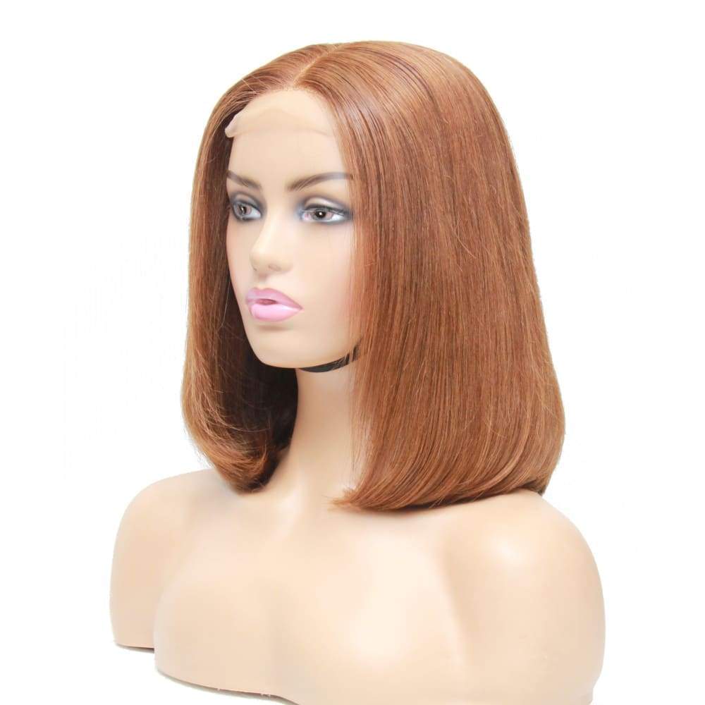 Raw Hair- Vietnamese Wavy Super Double Drawn Dark Blonde Bob Lace Closure Wig - Medium - 56cm $305 Lace Front Wig QualityHairByLawlar (4430018183254)