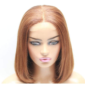 Raw Hair- Vietnamese Wavy Super Double Drawn Dark Blonde Bob Lace Closure Wig - Medium - 56cm $305 Lace Front Wig QualityHairByLawlar (4430018183254)