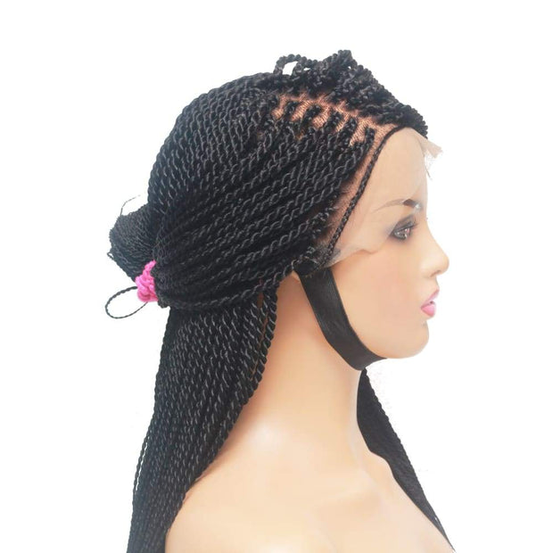 Senegalese Twist Fully Hand Braided Lace Wig- #1 - Medium- 56cm $160 Senegalese Twists QualityHairByLawlar (10347685196)
