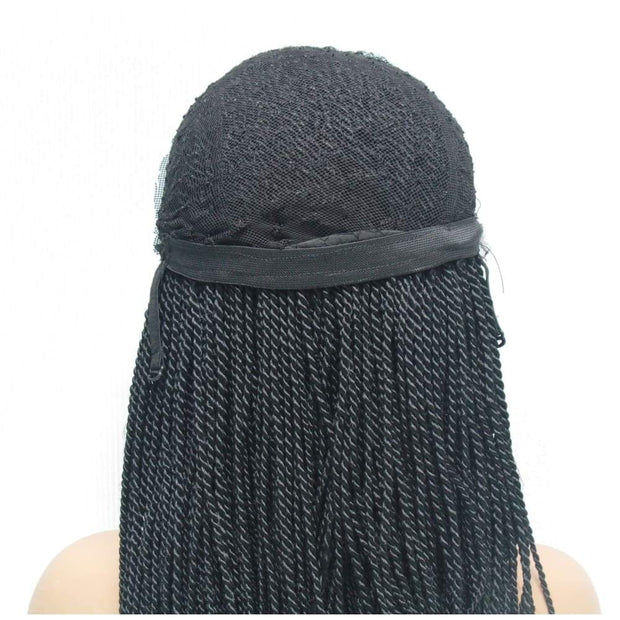 Senegalese Twist Fully Hand Braided Lace Wig- Black - Medium - 56cm $175 Senegalese Twists QualityHairByLawlar (10347462540)