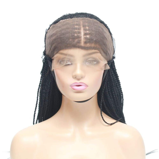 Senegalese Twist Fully Hand Braided Lace Wig- Black - Medium - 56cm $175 Senegalese Twists QualityHairByLawlar (10347462540)