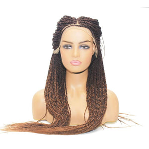 Senegalese Twist Fully Hand Braided Ombre Lace Wig (33/30) - $175 Senegalese Twists QualityHairByLawlar (217114050572)